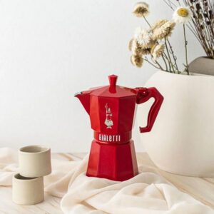 Moka exclusive red 3 cups BIALETTI