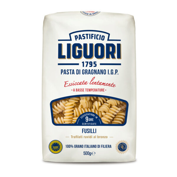 Fusilli trafilati al bronzo,pasta di Gragnano IGP,LIGUORI